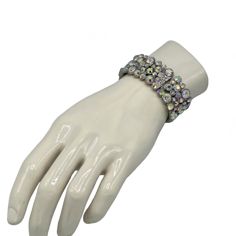 Stretch Beaded Statement Bracelet Elegant - Picture 6 of 8